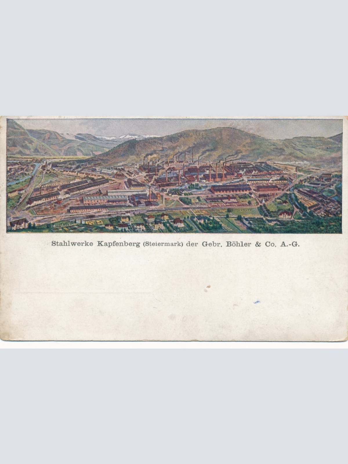 AK aus Kapfenberg Stahlwerke Steiermark Ansichtskarte (14225)