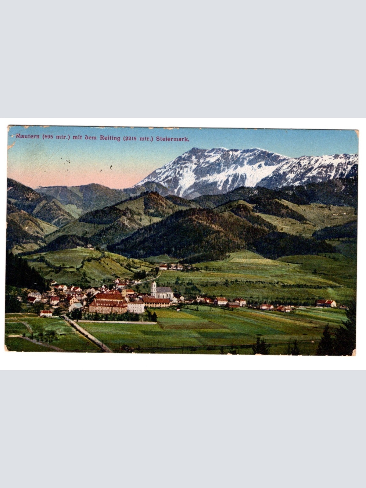 AK, Mautern mit dem Reiting, Steiermark, Ansichtskarte (S4990)