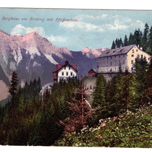 AK, Berghaus am Erzberg mit Pfaffenstein, Steiermark, Ansichtskarte (S5013)