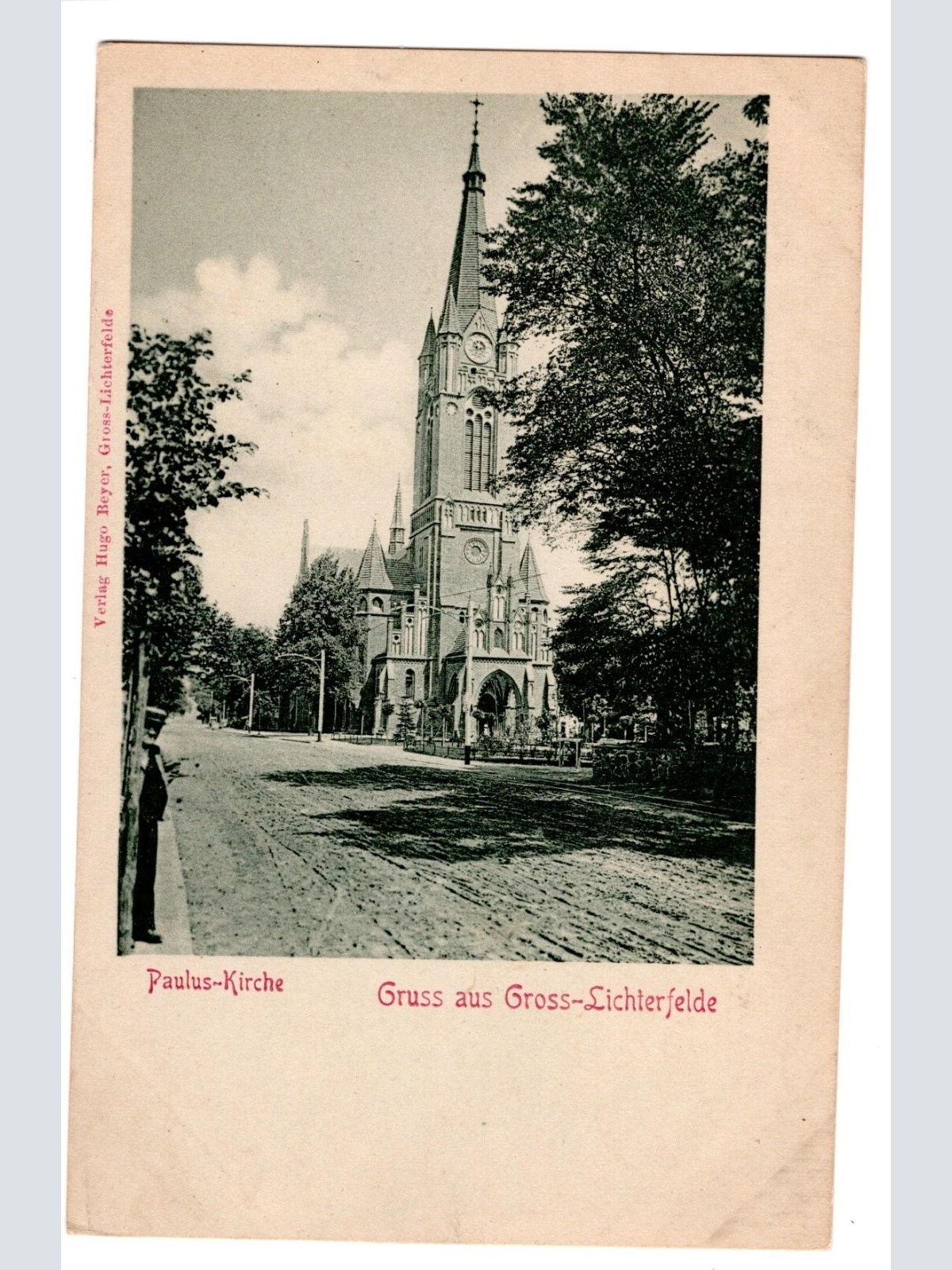 AK, Paulus-Kirche, Gruß aus Groß-Lichterfelde, Berlin, Ansichtskarte (S5017)