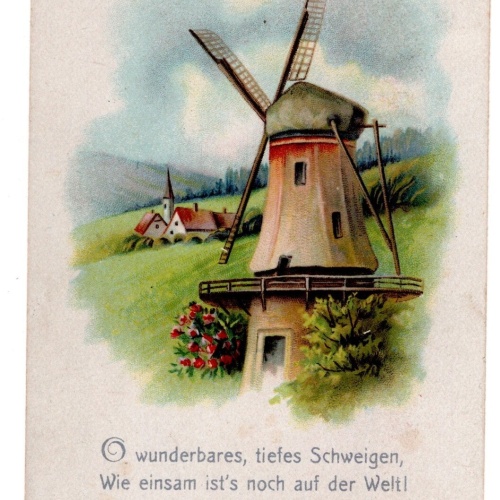 AK, O wunderbares, tiefes Schweigen, Wie einsam ist's , Ansichtskarte (S5067)