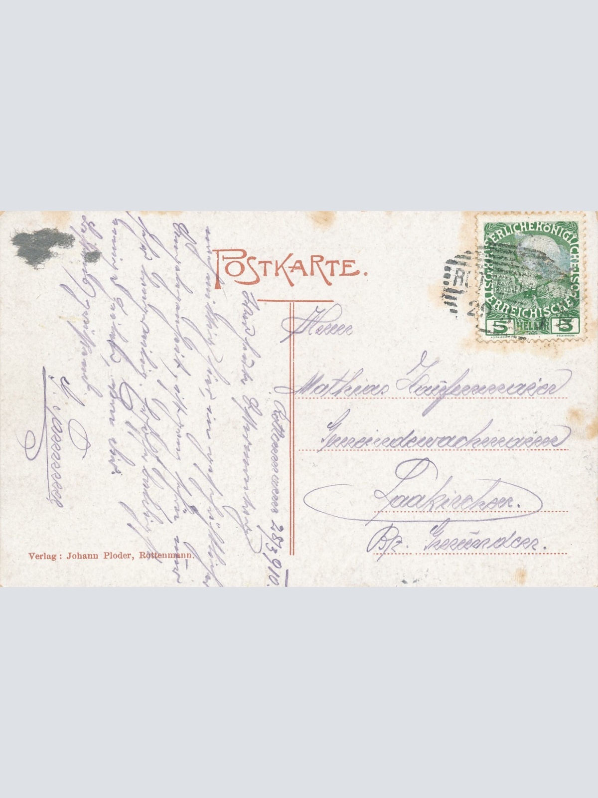 AK aus Rottenmann Mehrbildkarte und Volksschule Steiermark (14045)