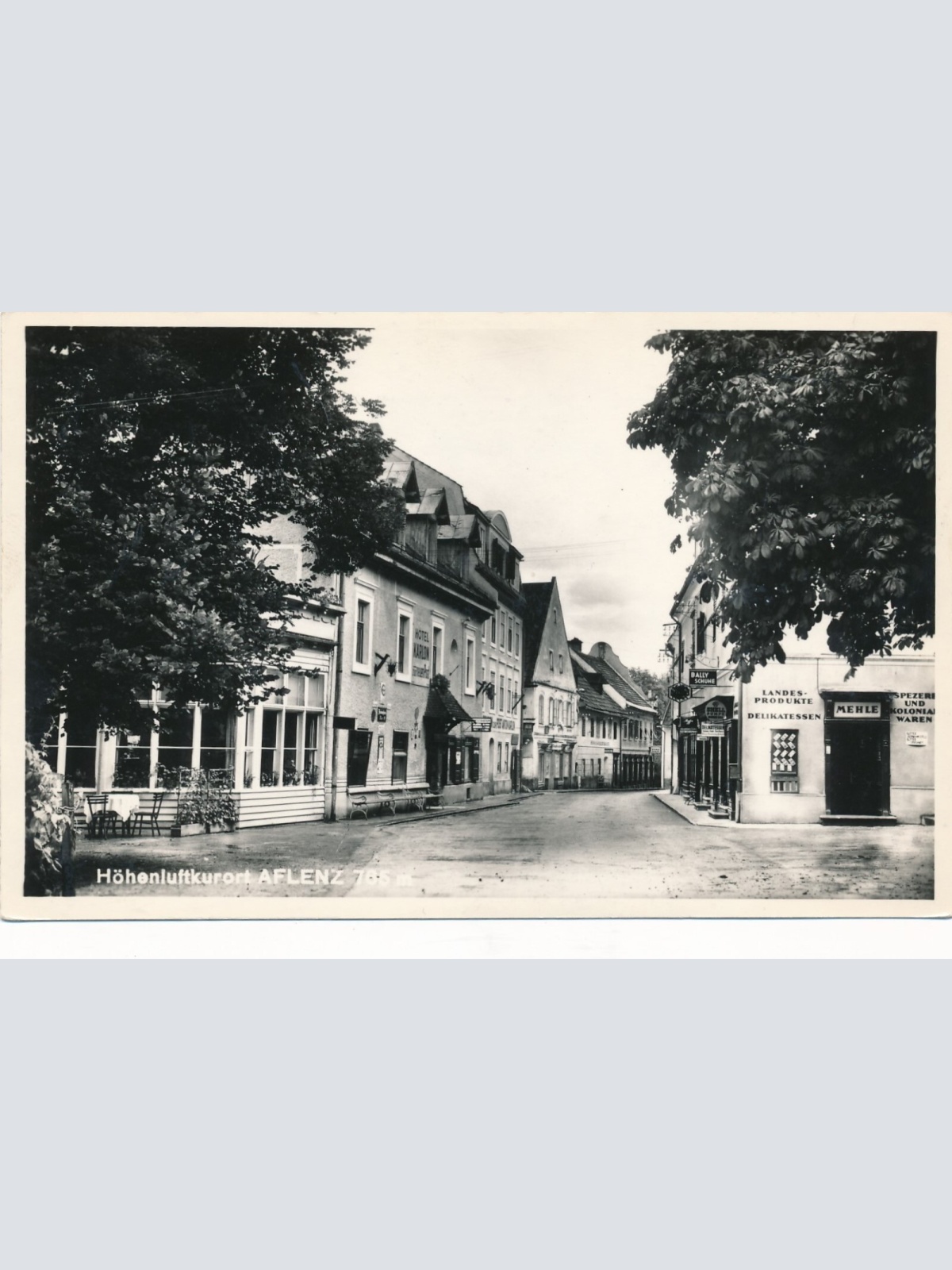 AK aus Aflenz mit Hotel Karlon und weiteren Geschäften Steiermark (14043)