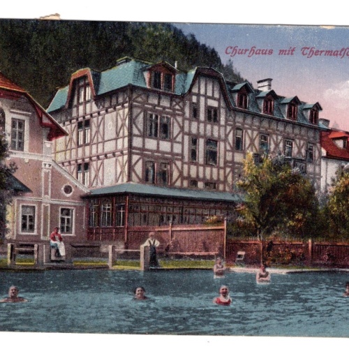 AK, Bad Einöd, Thermalschwimmbad, Steiermark, Ansichtskarte (S5148)