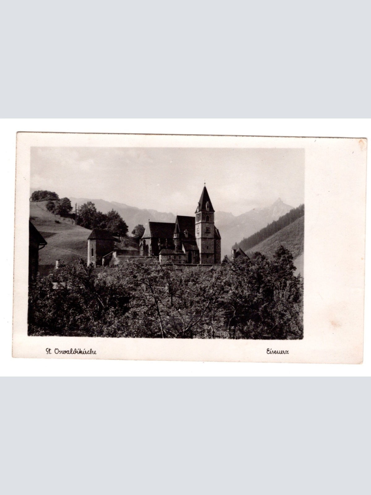 AK, Eisenerz, St. Oswaldkirche, Steiermark, Ansichtskarte (S5183)