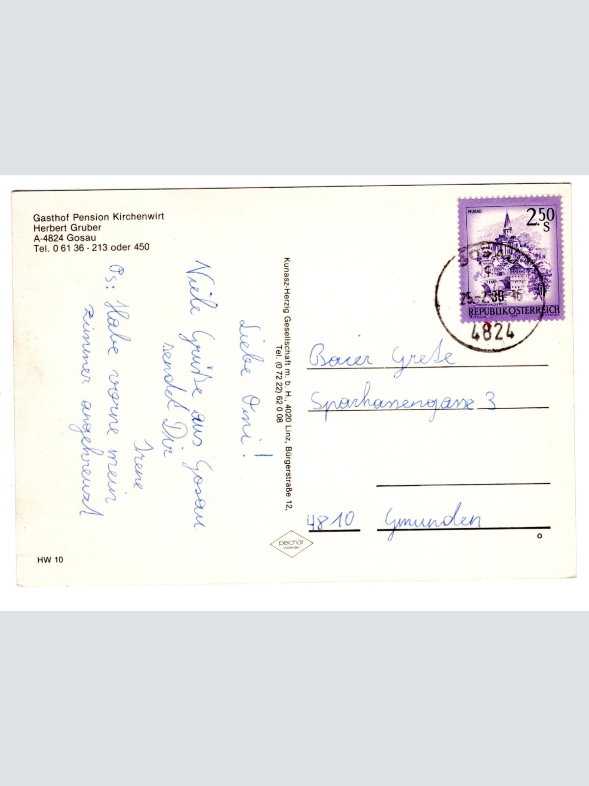 AK, Gosau, Oberösterreich, Ansichtskarte (S5206)