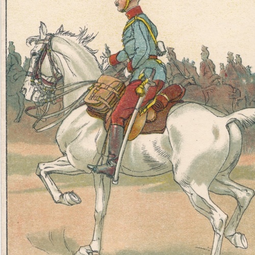 Ludwig Koch - Karte Soldat auf Pferd Militaria Ansichtskarte (14299)