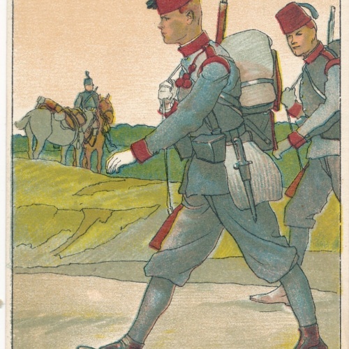 Ludwig Koch - Karte mit Soldaten Militaria Ansichtskarte (14300)