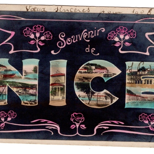 AK, Souvenir de Nice, Frankreich, Ansichtskarte (S5214)
