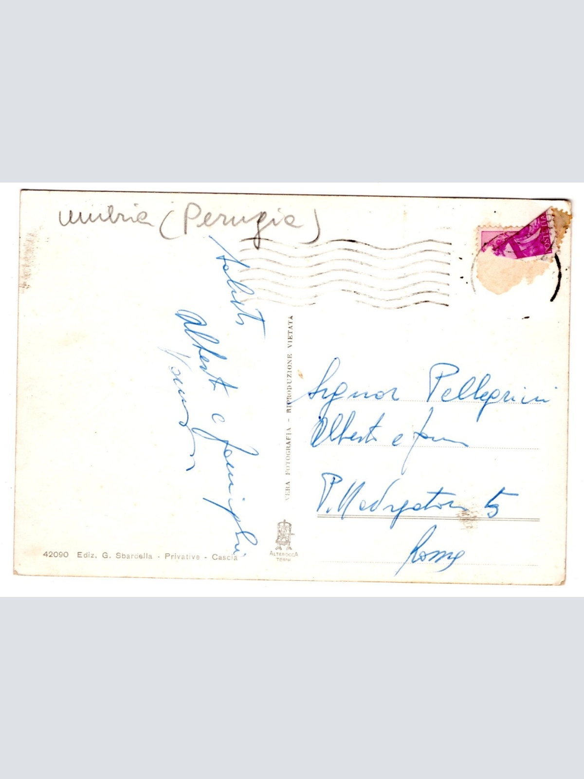 AK, Cascia, Panorama, Italien, Ansichtskarte (S5238)