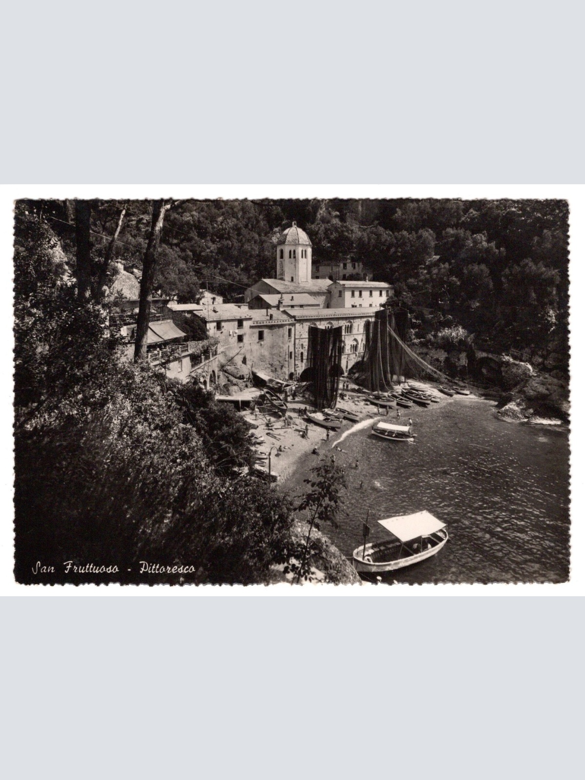 AK, San Fruttuoso, Pittoresco, Italien, Ansichtskarte (S5239)