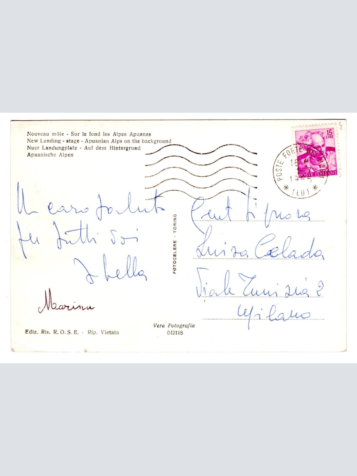 AK, Forte dei Marmi, Italien, Ansichtskarte (S5267)