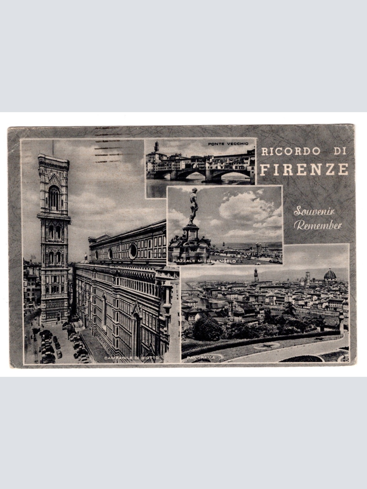 AK, Ricordo di Firenze, Italien, Ansichtskarte (S5271)