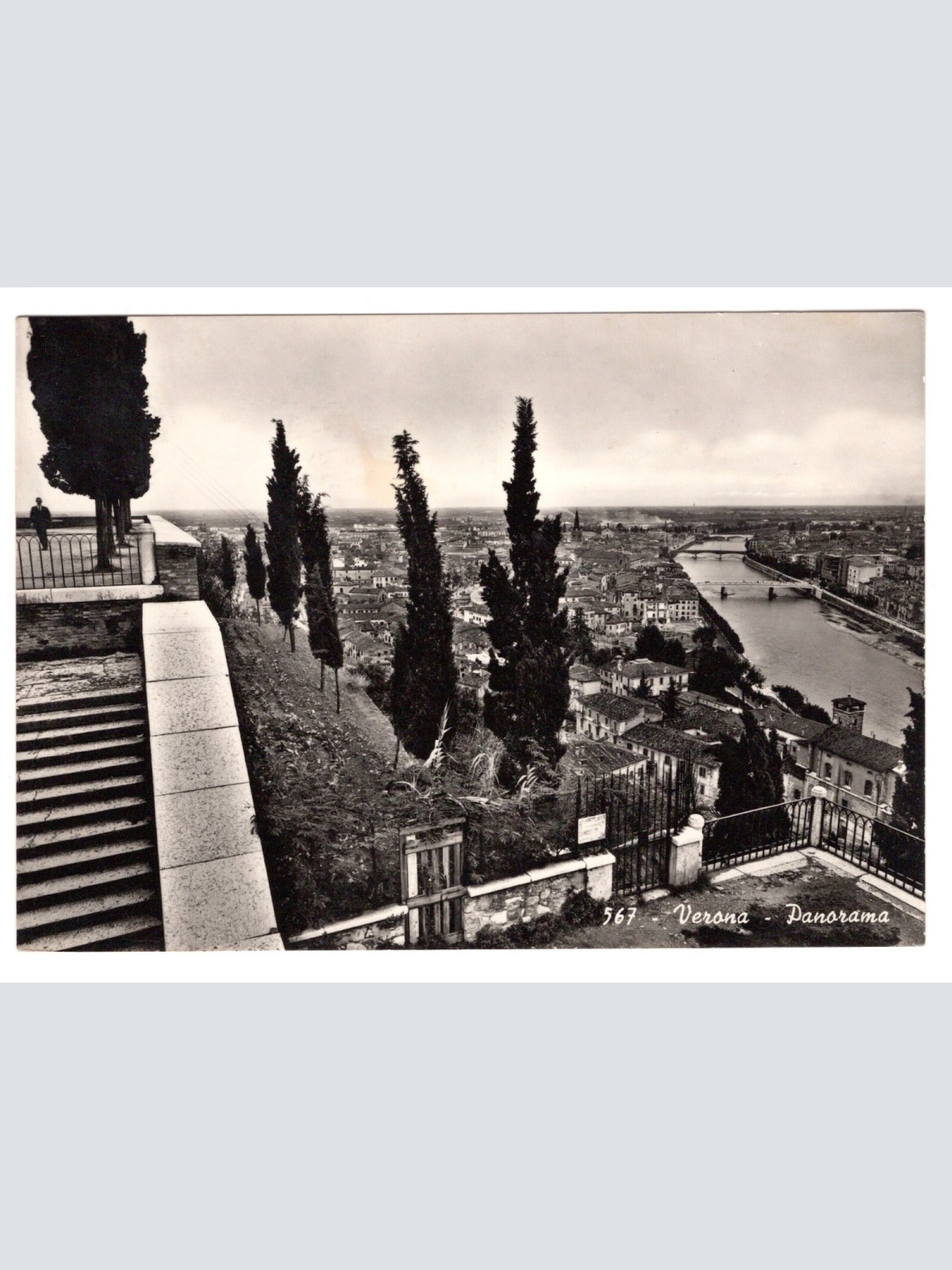 AK, Verona, Panorama, Italien, Ansichtskarte (S5274)