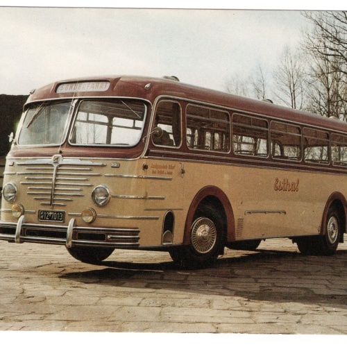 AK, Autobus, Büssing, 6000T Aufbau Emmelmann, Ansichtskarte (S5307)