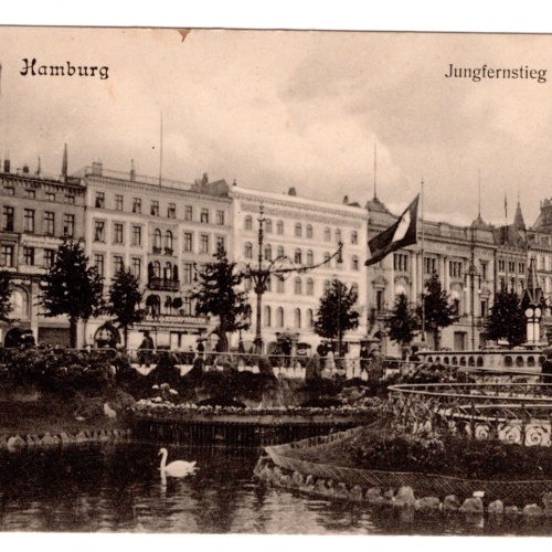 AK, Hamburg, Jungfernstieg, Ansichtskarte (S5386)