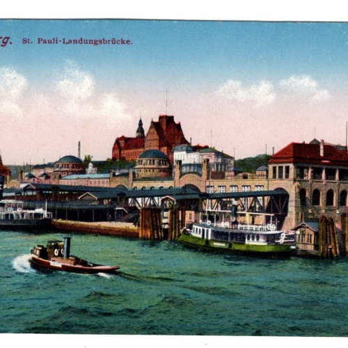 AK, Hamburg, St. Pauli Ladungsbrücken, Ansichtskarte (S5387)