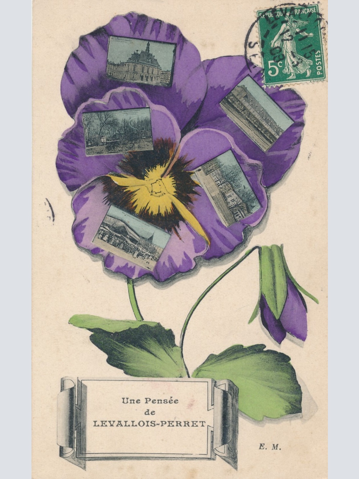 Feilchen AK aus Levallois Perret Frankreich Ansichtskarte (14095)