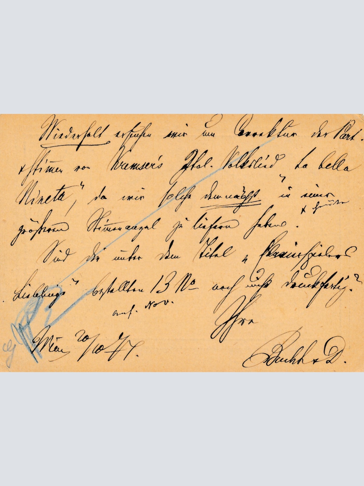 2 Kreuzer Ganzsachen - Karte 1874 aus Wien (14325)