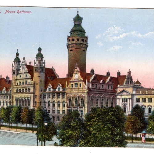 AK, Leipzig, Sachsen, Neues Rathaus, Ansichtskarte (S5401)