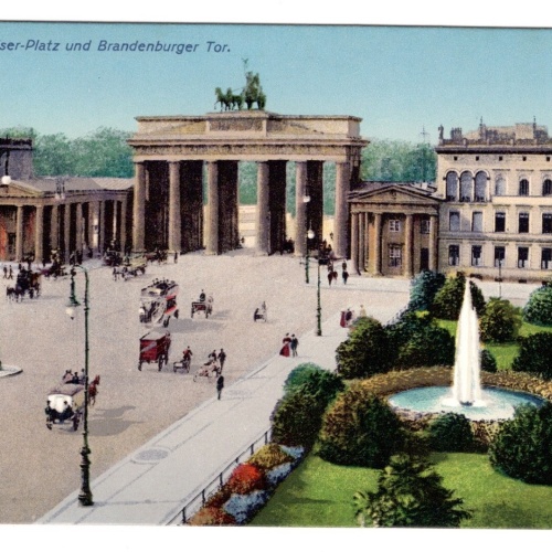 AK, Berlin, Pariser-Platz und Brandenburger Tor, Ansichtskarte (S5433)