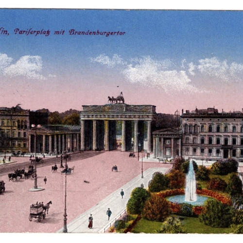 AK, Berlin, Pariserplatz mit Brandenburger Tor, Ansichtskarte (S5435)