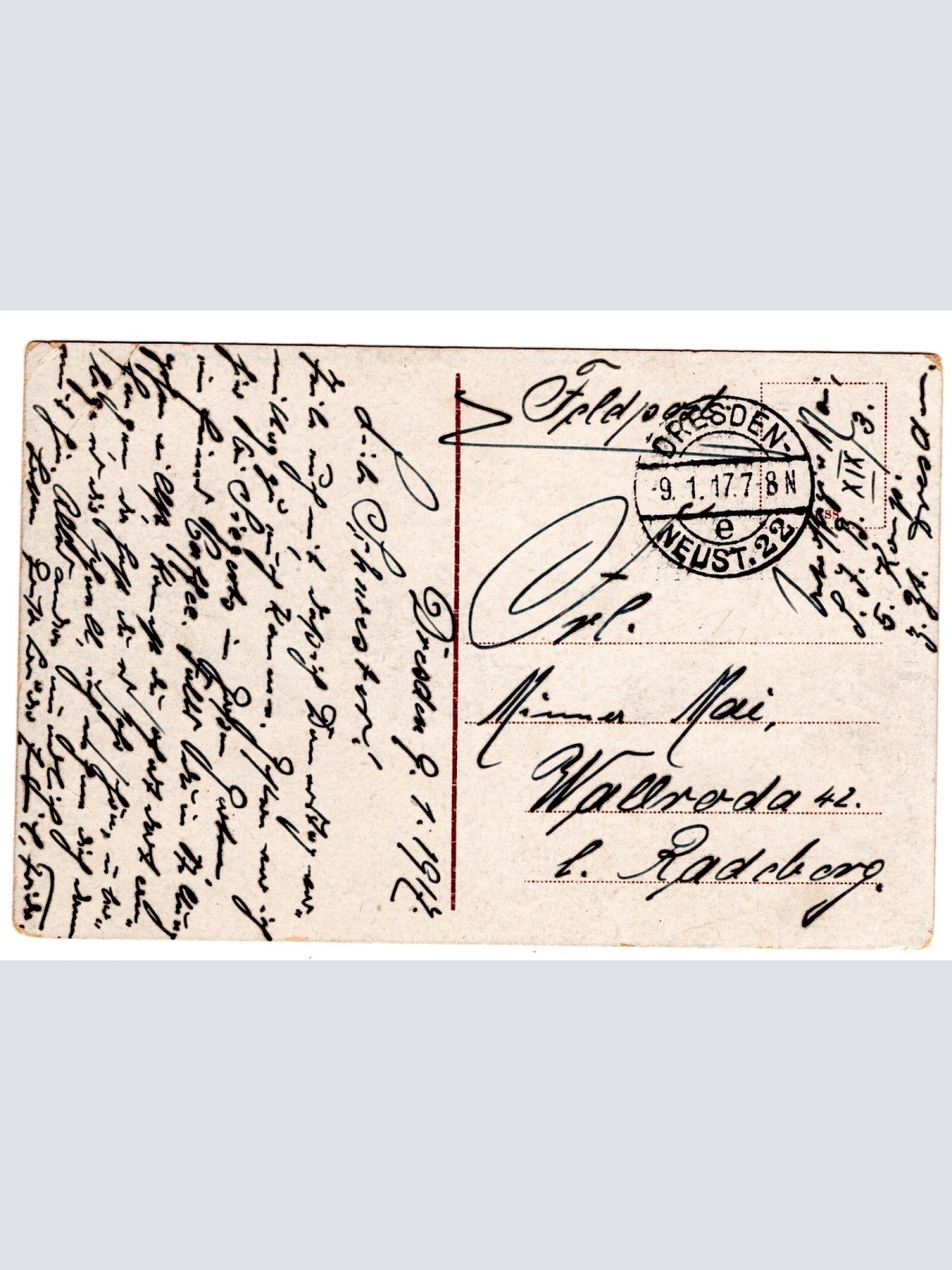 AK, Dresden, Sachsen, Rathaus, Friedrich August-Brücke, Ansichtskarte (S5447)