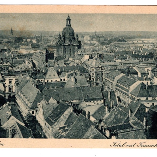AK, Dresden, Sachsen, Total mit Frauenkirche, Ansichtskarte (S5453)