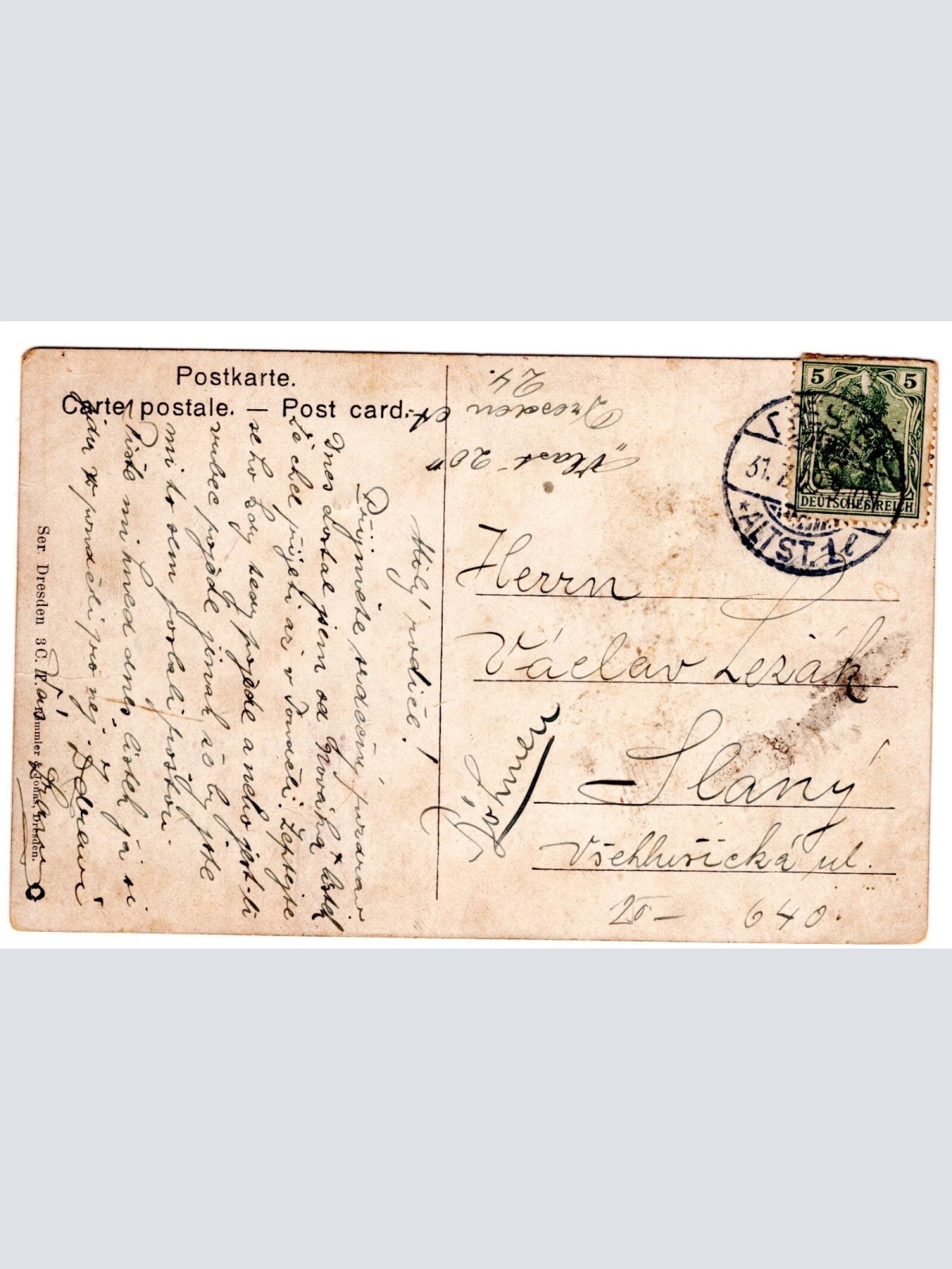 AK, Dresden, Sachsen, Terrassentreppe, Ständehaus, Ansichtskarte (S5459)