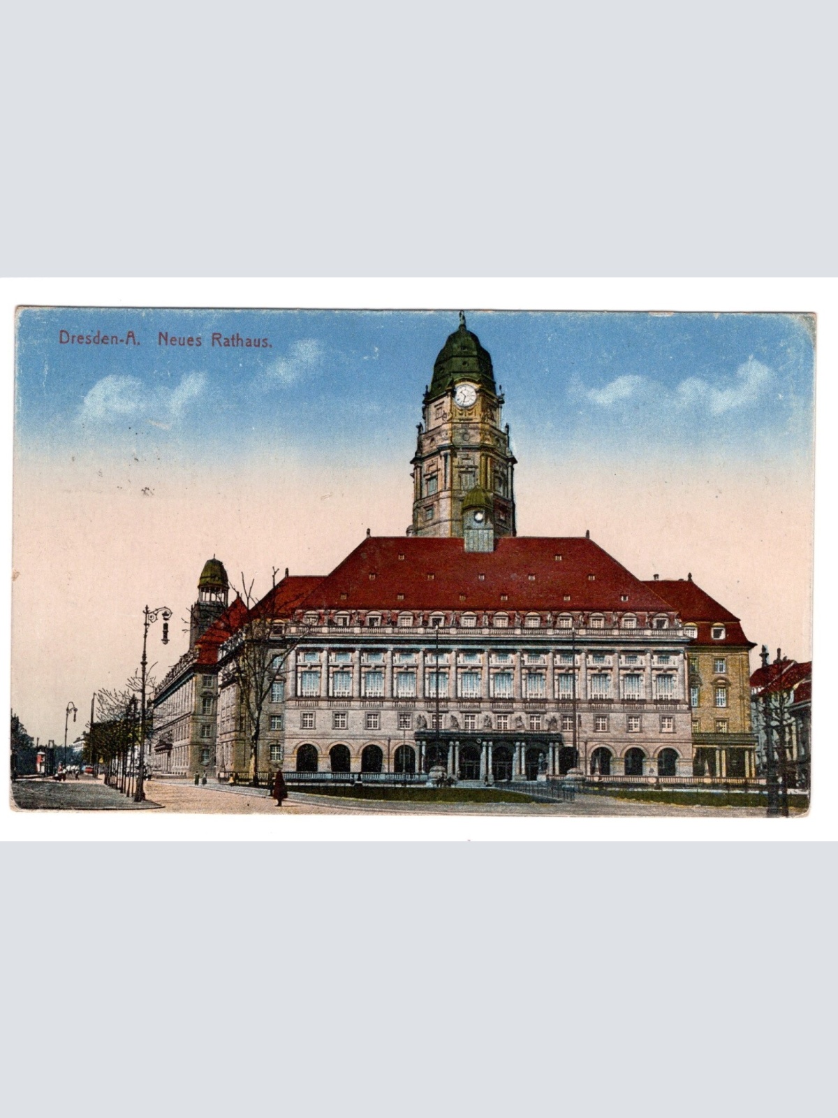 AK, Dresden, Sachsen, Neues Rathaus, Ansichtskarte (S5480)