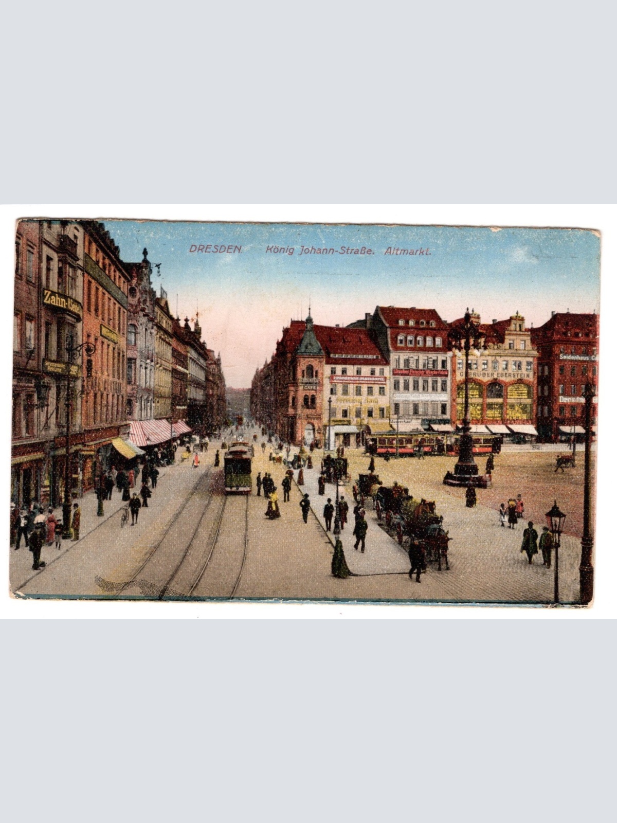 AK, Dresden, Sachsen, König Johann Straße, Altmarkt, Ansichtskarte (S5482)