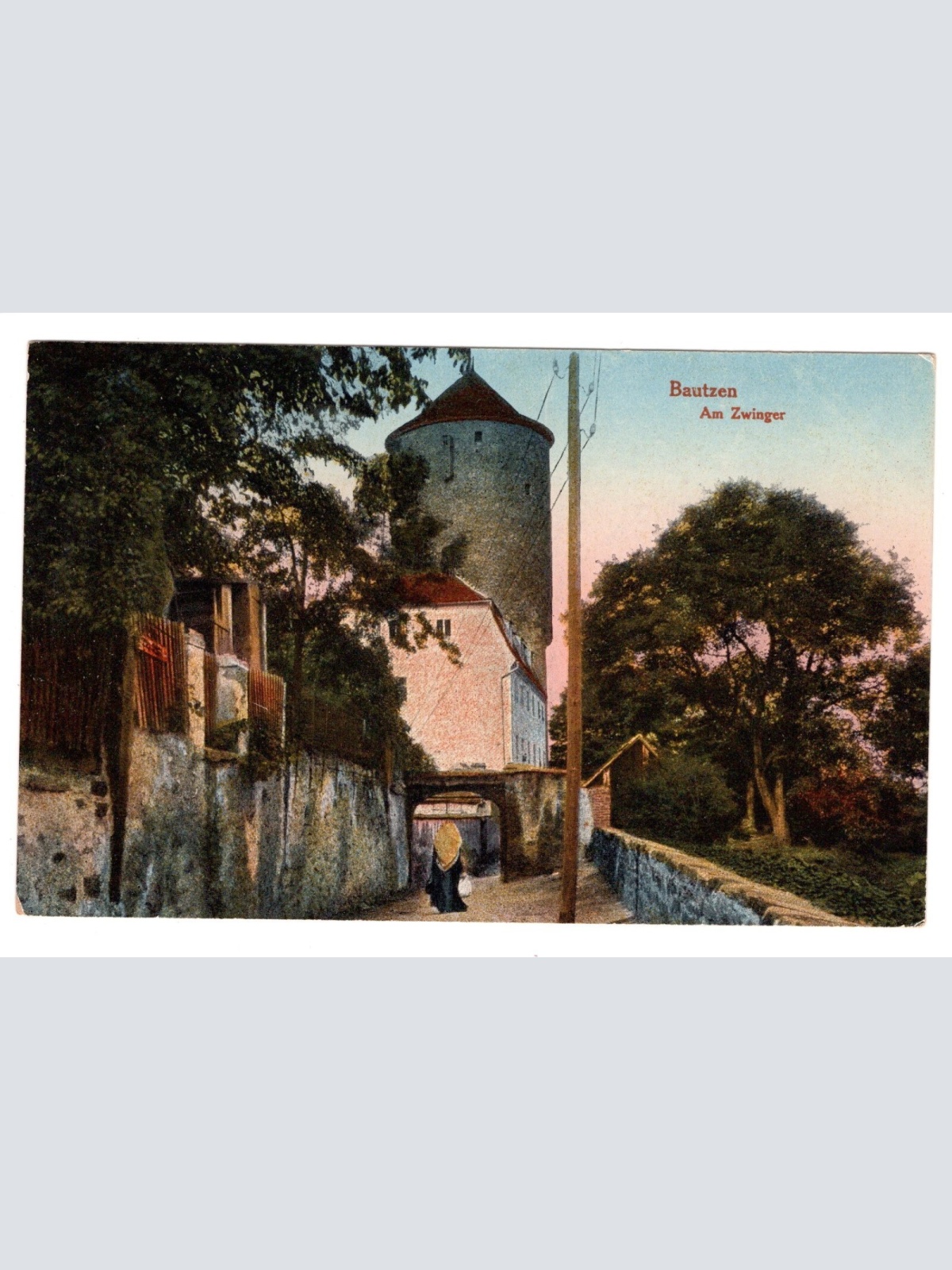 AK, Bautzen, Sachsen, am Zwinger, Ansichtskarte (S5500)