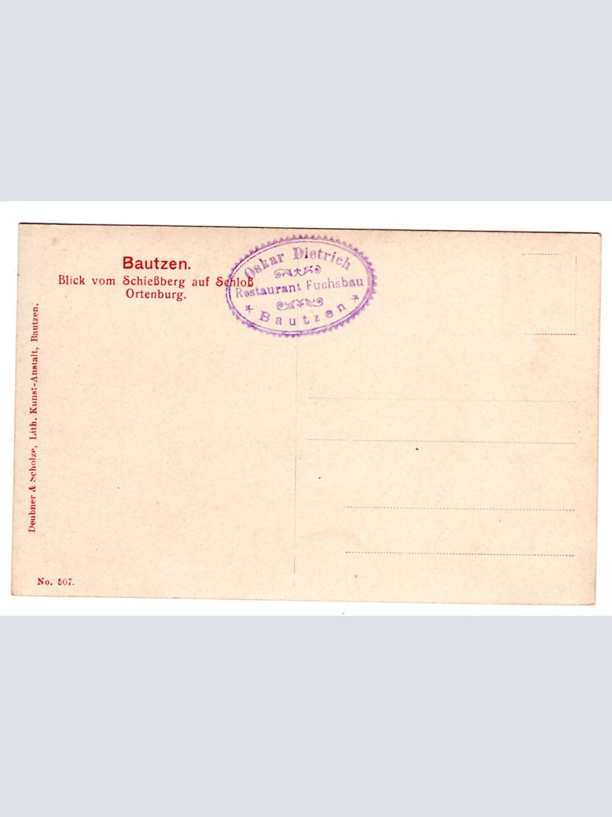 AK, Bautzen, Sachsen, vom Schießberg auf Schloss Ortenburg Ansichtskarte (S5501)
