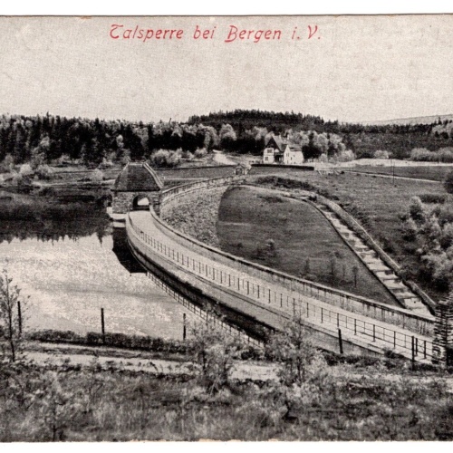 AK, Talsperre bei Bergen i. V., Sachsen, Ansichtskarte (S5511)