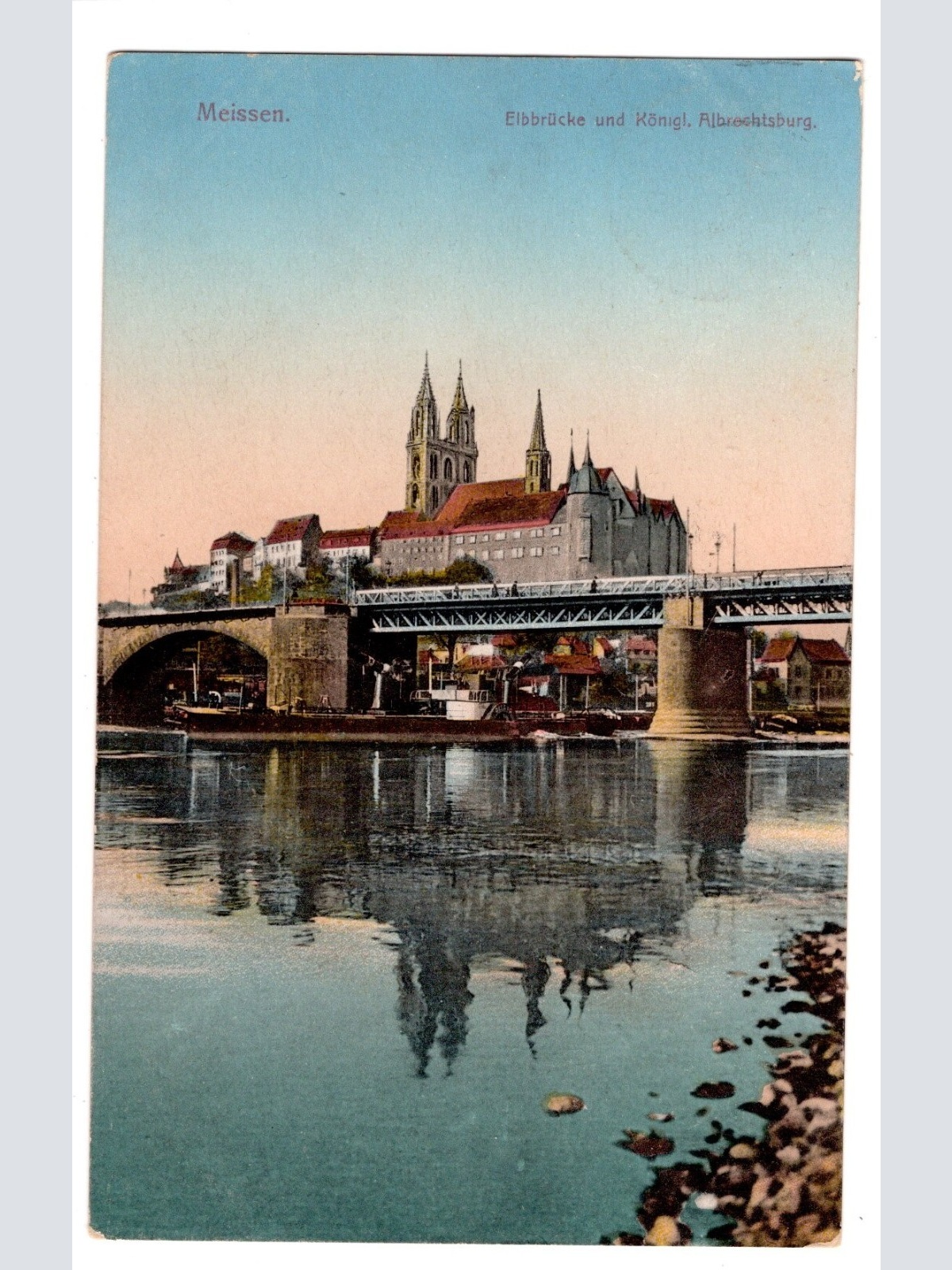 AK, Meissen, Eibbrücke, Sachsen, Ansichtskarte (S5516)