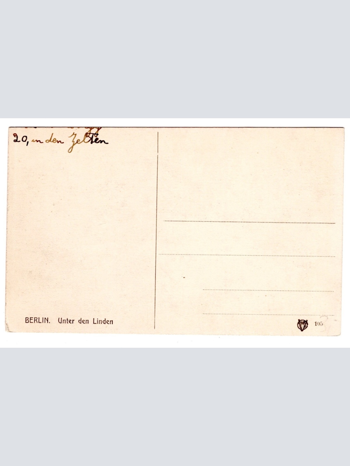 AK, Berlin, Unter den Linden, Ansichtskarte (S5524)