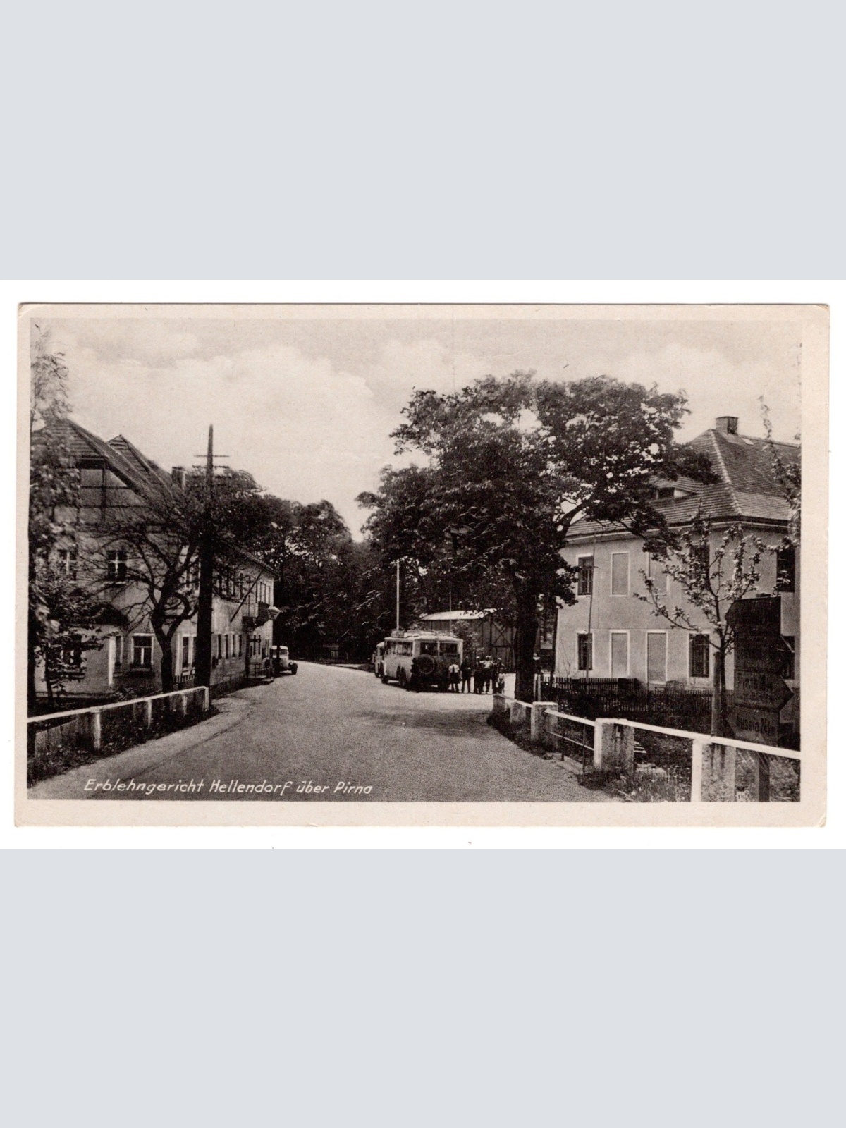 AK, Erblehngericht Hellendorf über Pirna, Sachsen, Ansichtskarte (S5541)