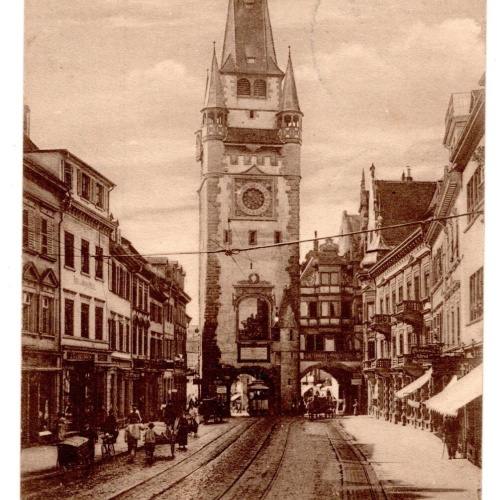 AK, Freiburg i. Br. Baden-Württemberg, Martinstor, Ansichtskarte (S5543)