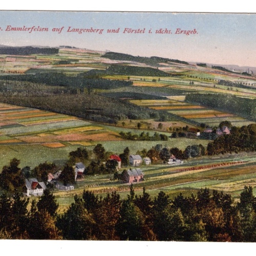 AK, Emmlerfelsen auf Langenberg und Förstel, Sachsen, Ansichtskarte (S5546)