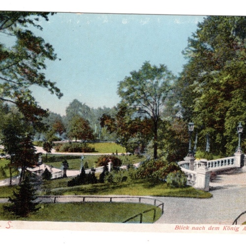 AK, Freiberg, Blick nach dem König Albert Park, Sachsen, Ansichtskarte (S5547)