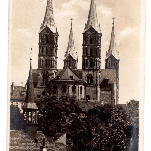 AK, Bamberg, Bayern, Blick auf Dom, Ansichtskarte (S5552)