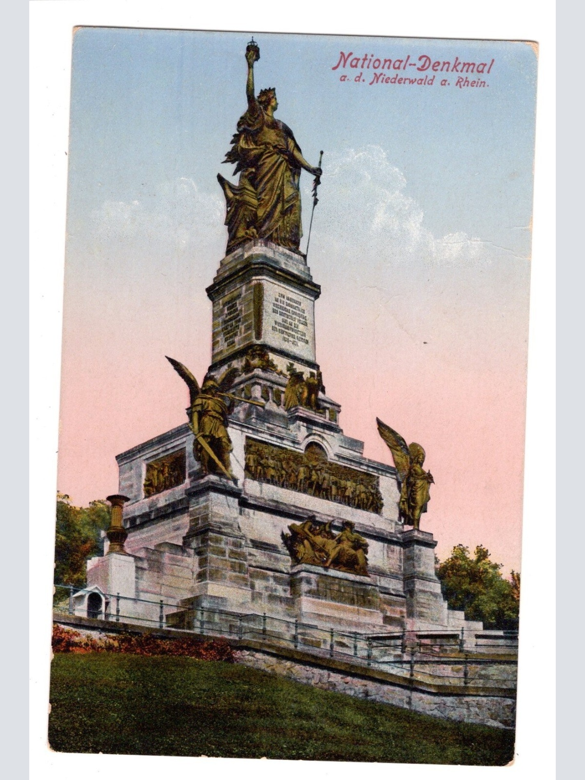 AK, Rüdesheim am Rhein, Hessen, Nationaldenkmal Niederwald Ansichtskarte (S5555)