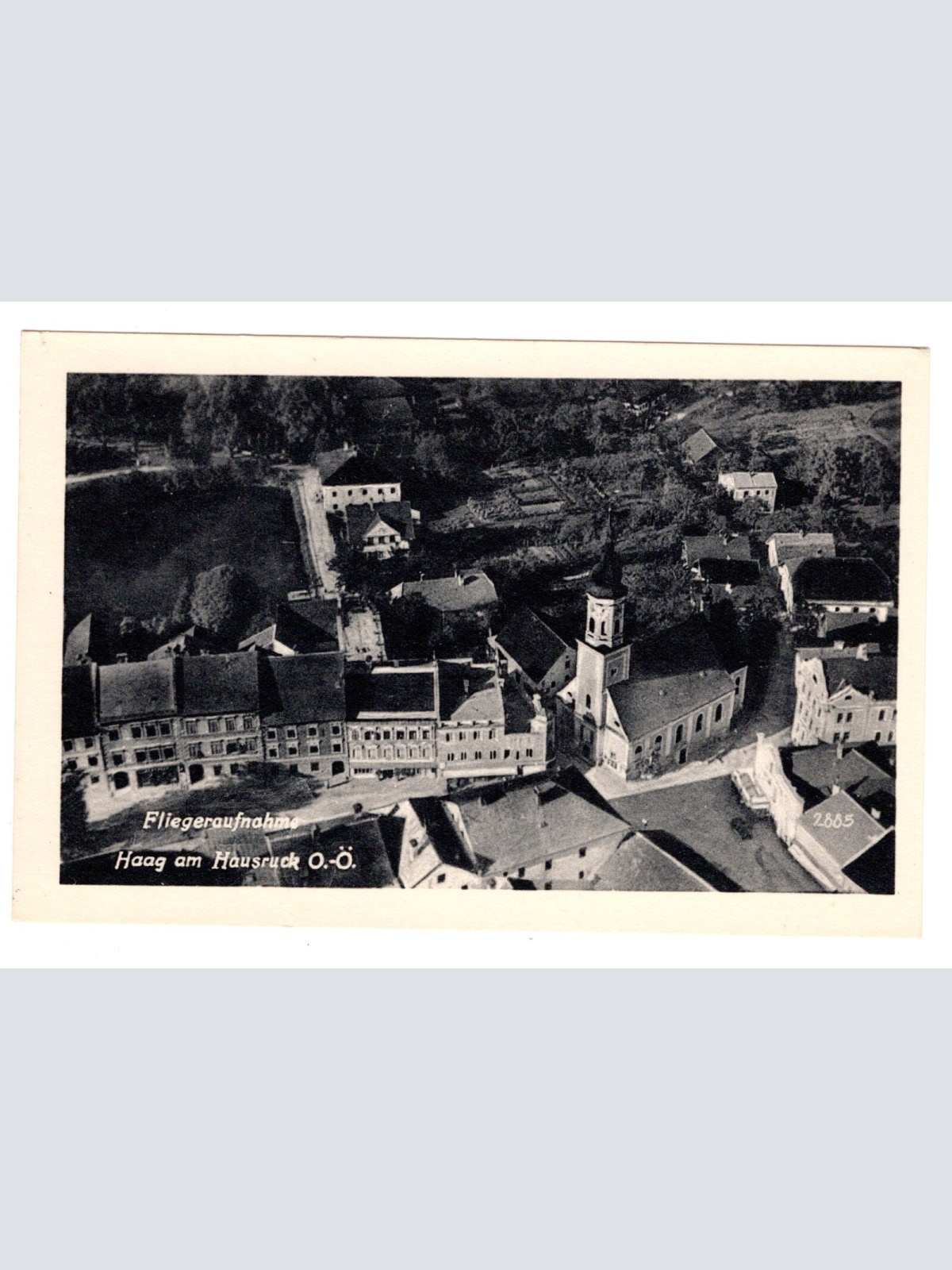 AK, Haag am Hausruck, Oberösterreich, Fliegeraufnahme, Ansichtskarte (S5589)