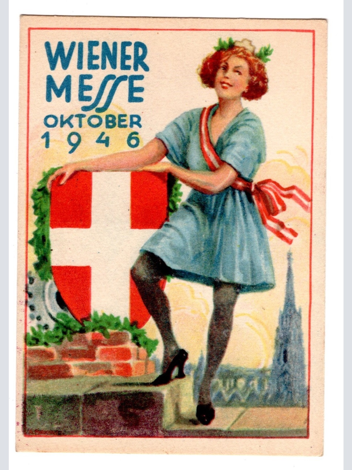 AK, Wiener Messe Oktober 1946, Ansichtskarte (S5603)