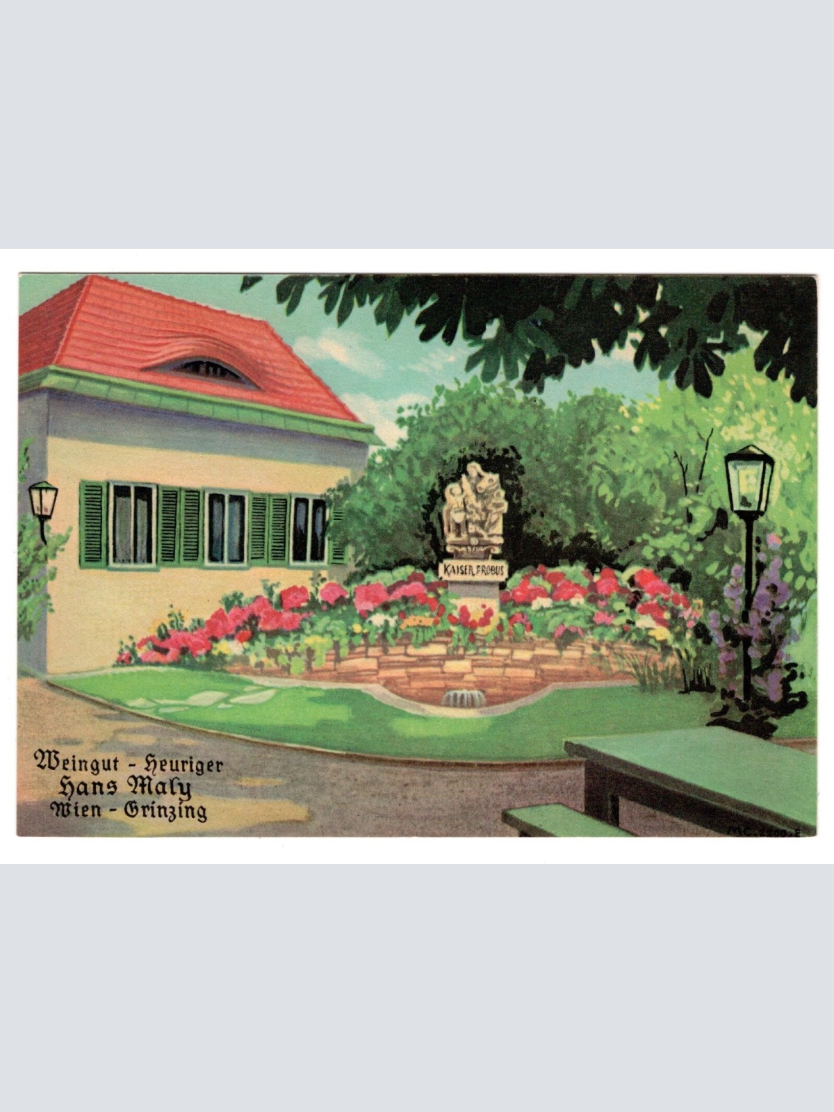 AK, Hans Maly, Wien-Grinzing, Ansichtskarte (S5604)