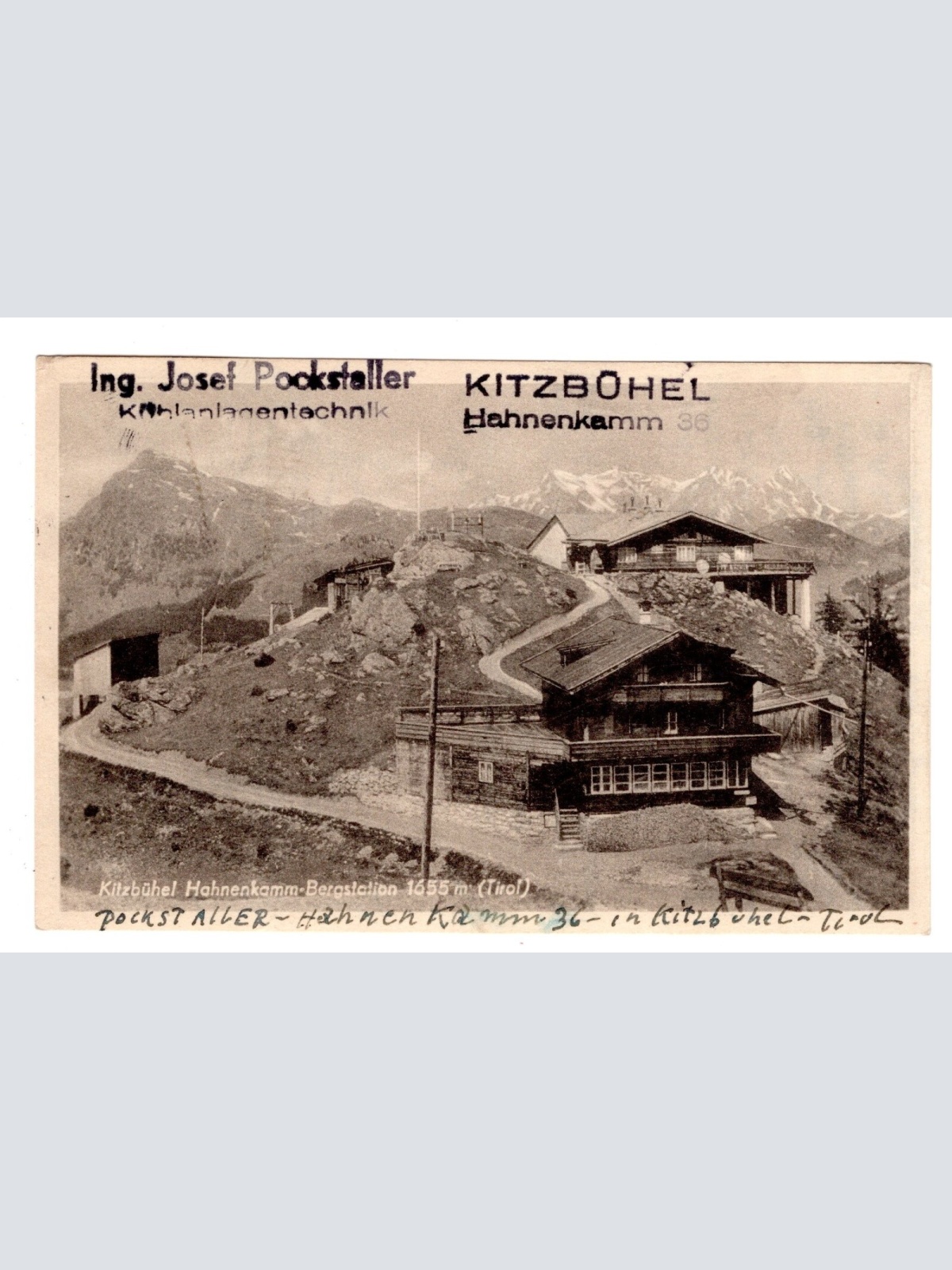 AK, Kitzbühel Hahnenkamm-Bergstation, Tirol, Ansichtskarte (S5625)