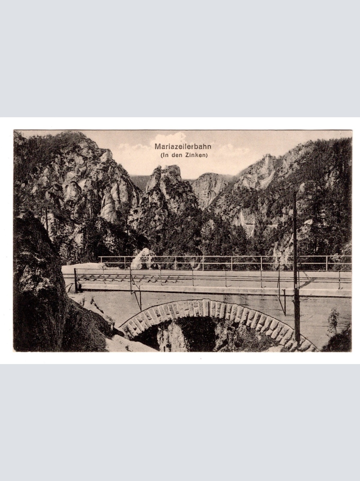 AK, Mariazellerbahn, in den Zinken, Ansichtskarte (S5682)