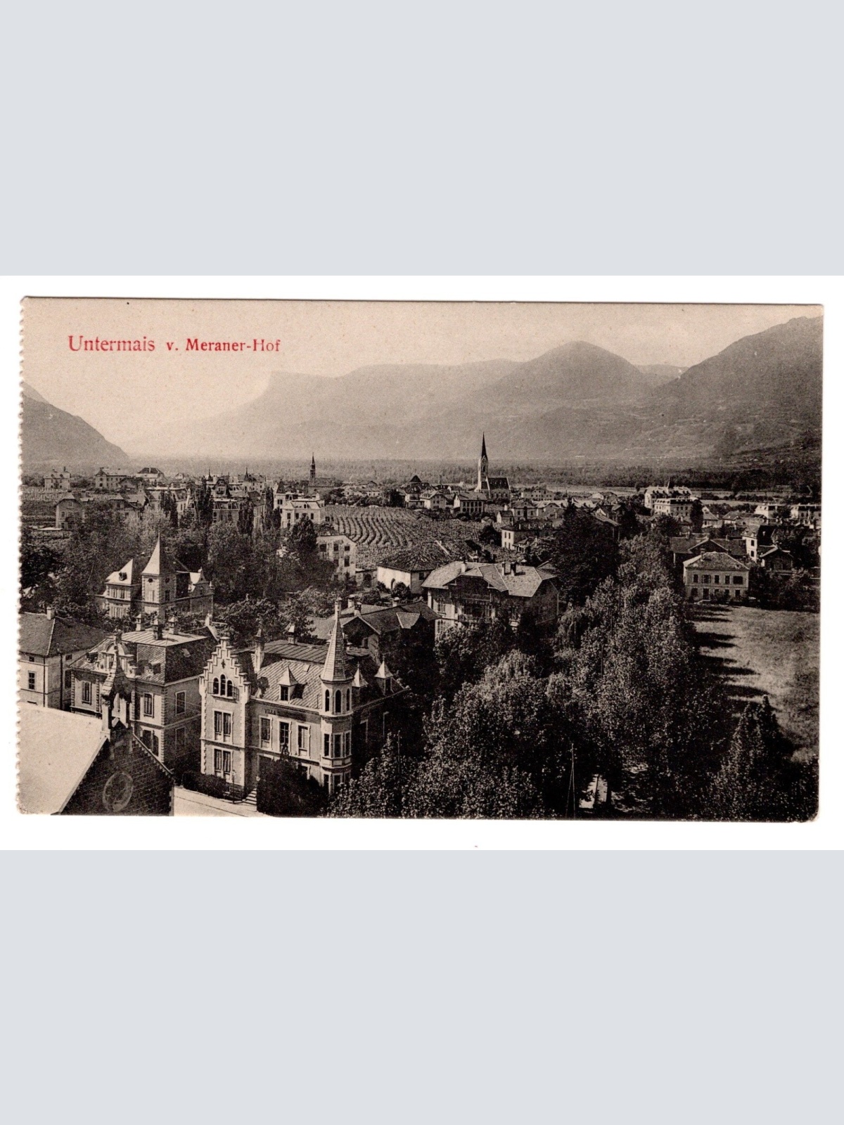 AK, Untermais, Italien, Ansichtskarte (S5701)