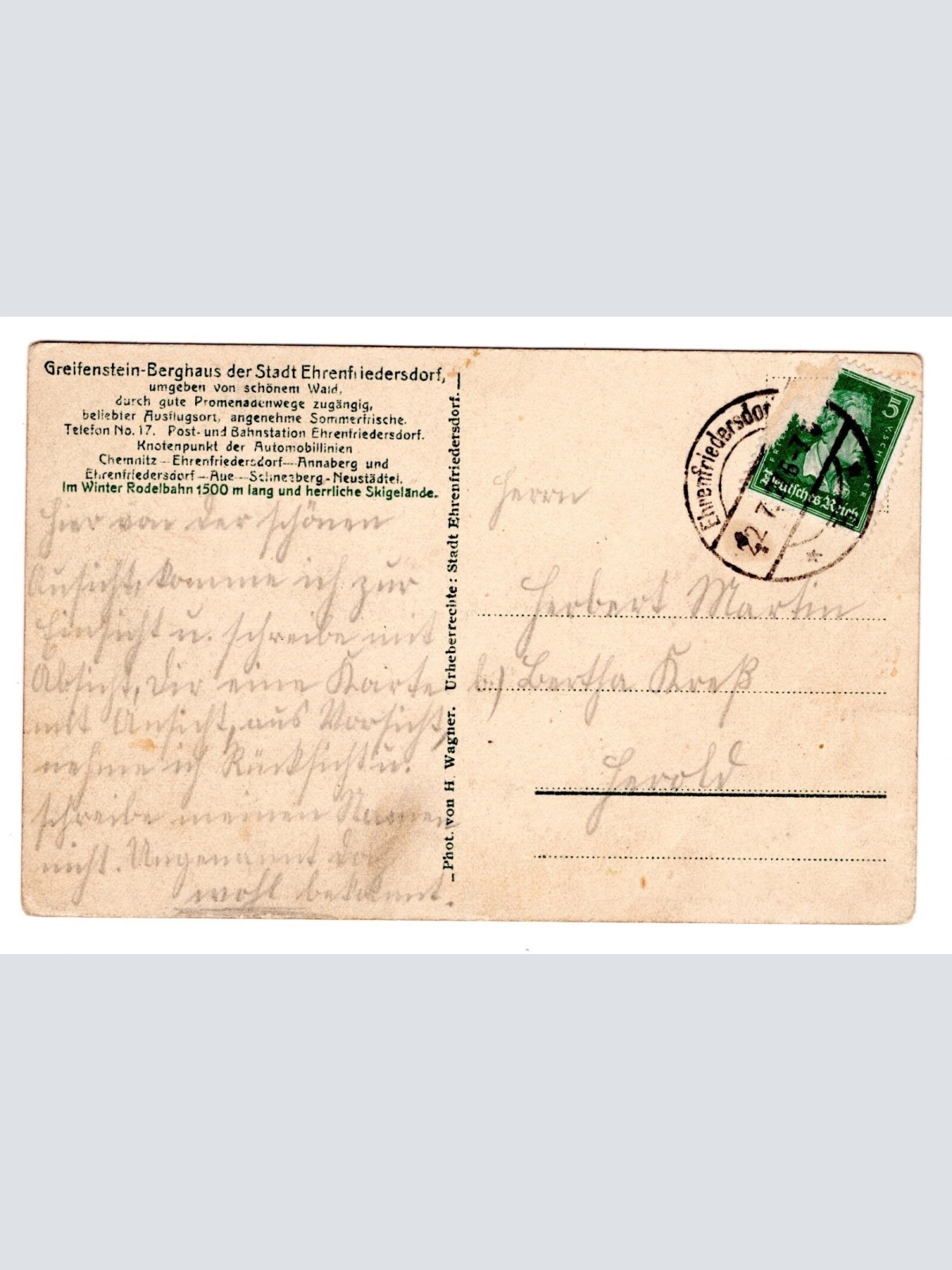 AK, Ehrenfriedersdorf, Sachsen, Ansichtskarte (S5720)