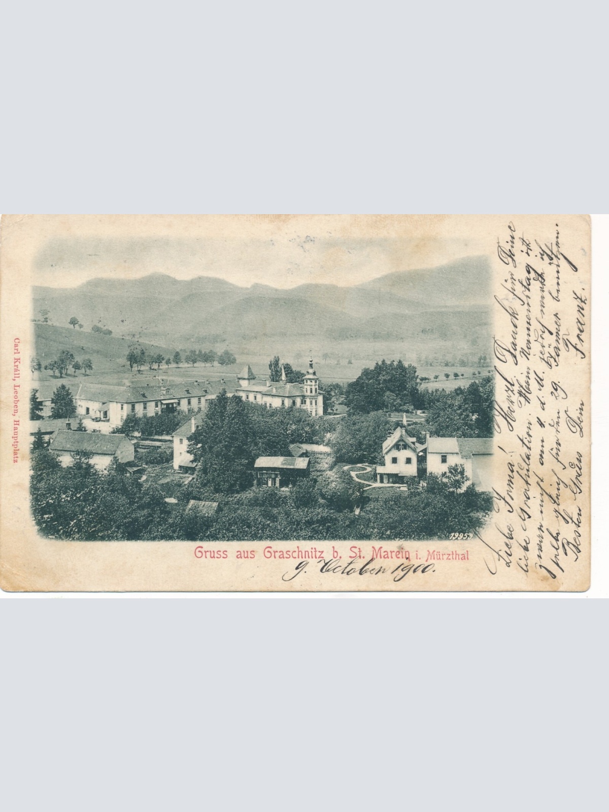 AK gruss aus Graschnitz b. St. Marein Steiermark Ansichtskarte (14152)